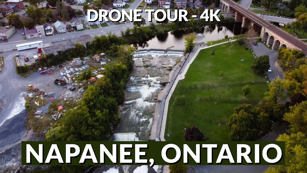 Drone Footage of Napanee, Ontario - from Above