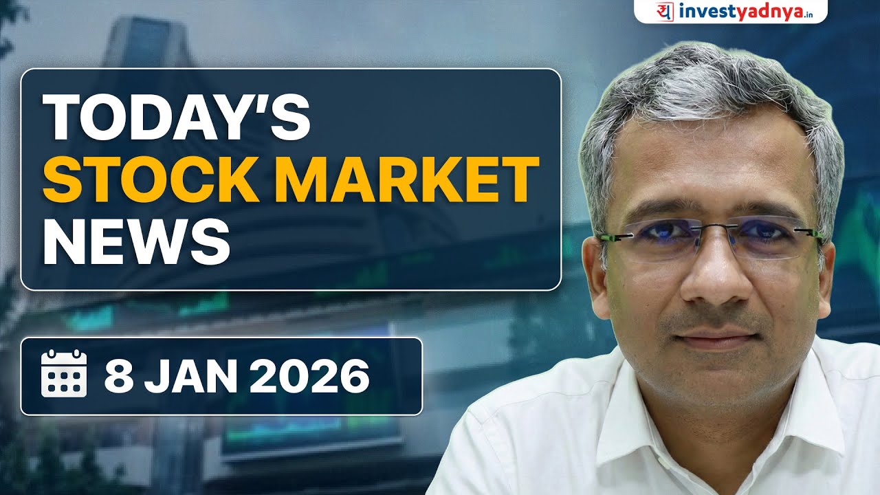 Daily Stock Market News(Jan 8' 2026): India GDP Growth, Tata Steel Production & Oil Price Drop