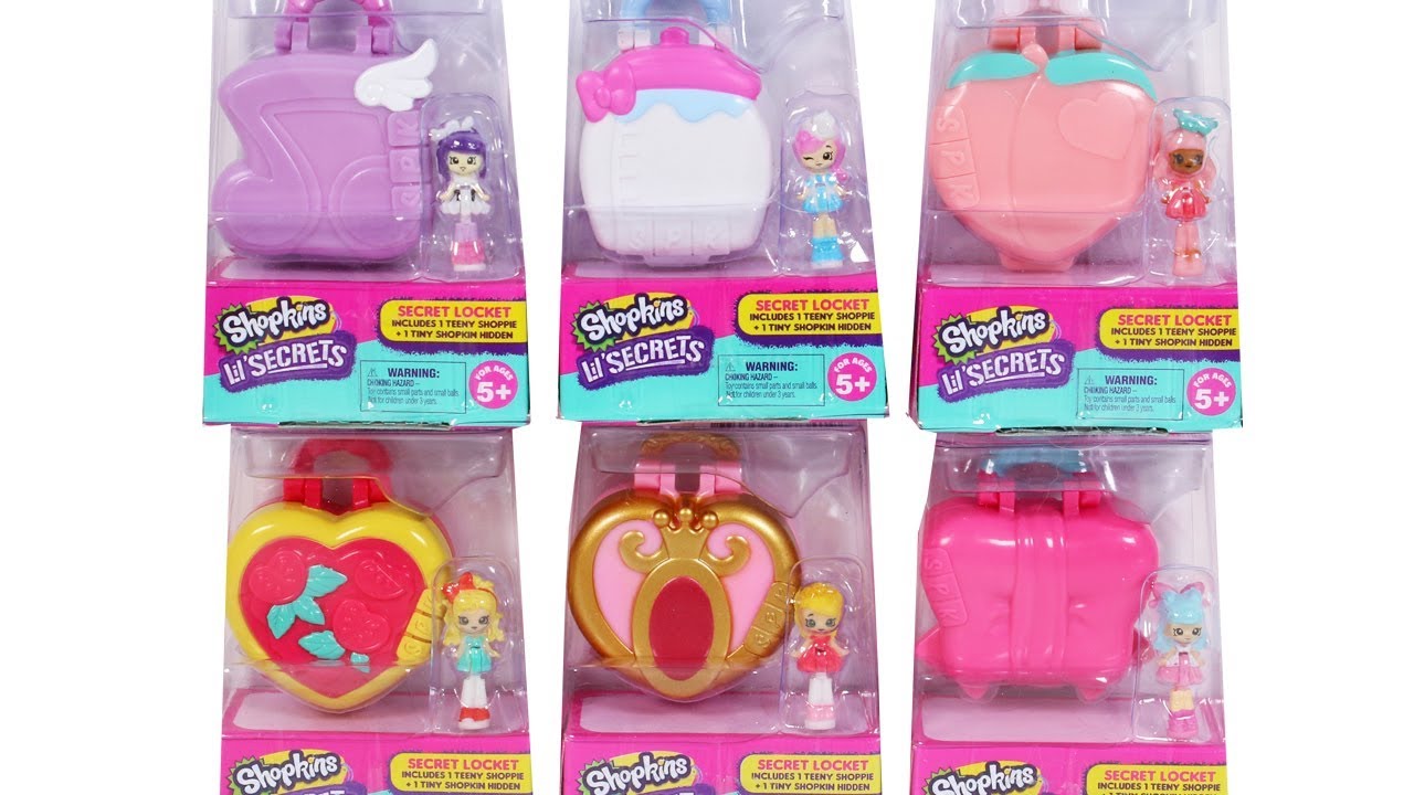 Shopkins Lil Secrets Secret Locket Unboxing Toy Review Surprise Teeny Shoppie Doll and Tiny Shopkin