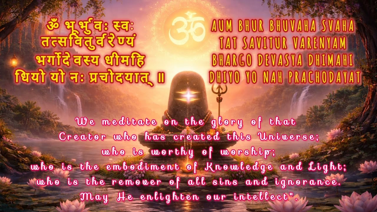 🙏 ||21 times..Gayatri Mantra chanting.||🙏. “Before the world wakes up… awaken your inner aura