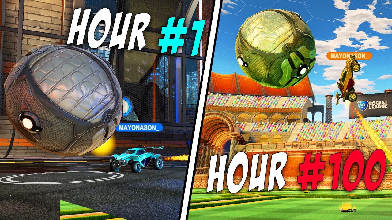 My First 100 HOURS of Rocket League (BEST MOMENTS)