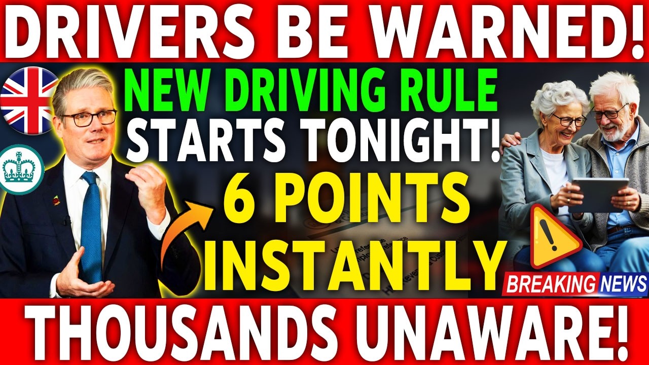 ⚠️ DVLA Issues Urgent Warning: New UK Driving Rule Begins Tonight &ndash; Thousands Risk 6 Points