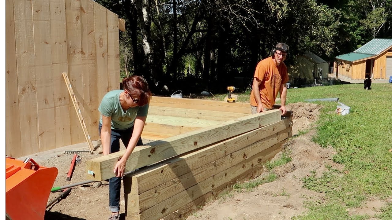 We've Never Done It Like THIS Building a Retaining Wall Foundation for the Post & Beam CarPort