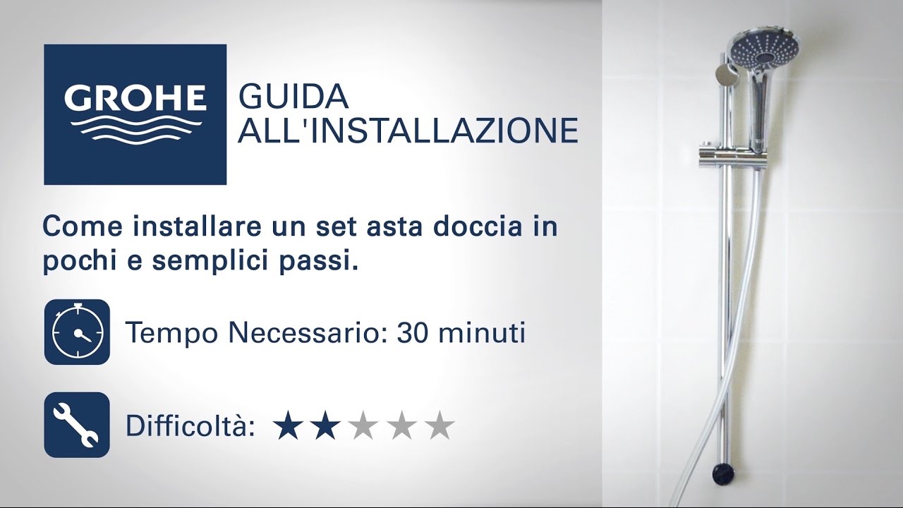 Come installare un set asta doccia Grohe in pochi passaggi