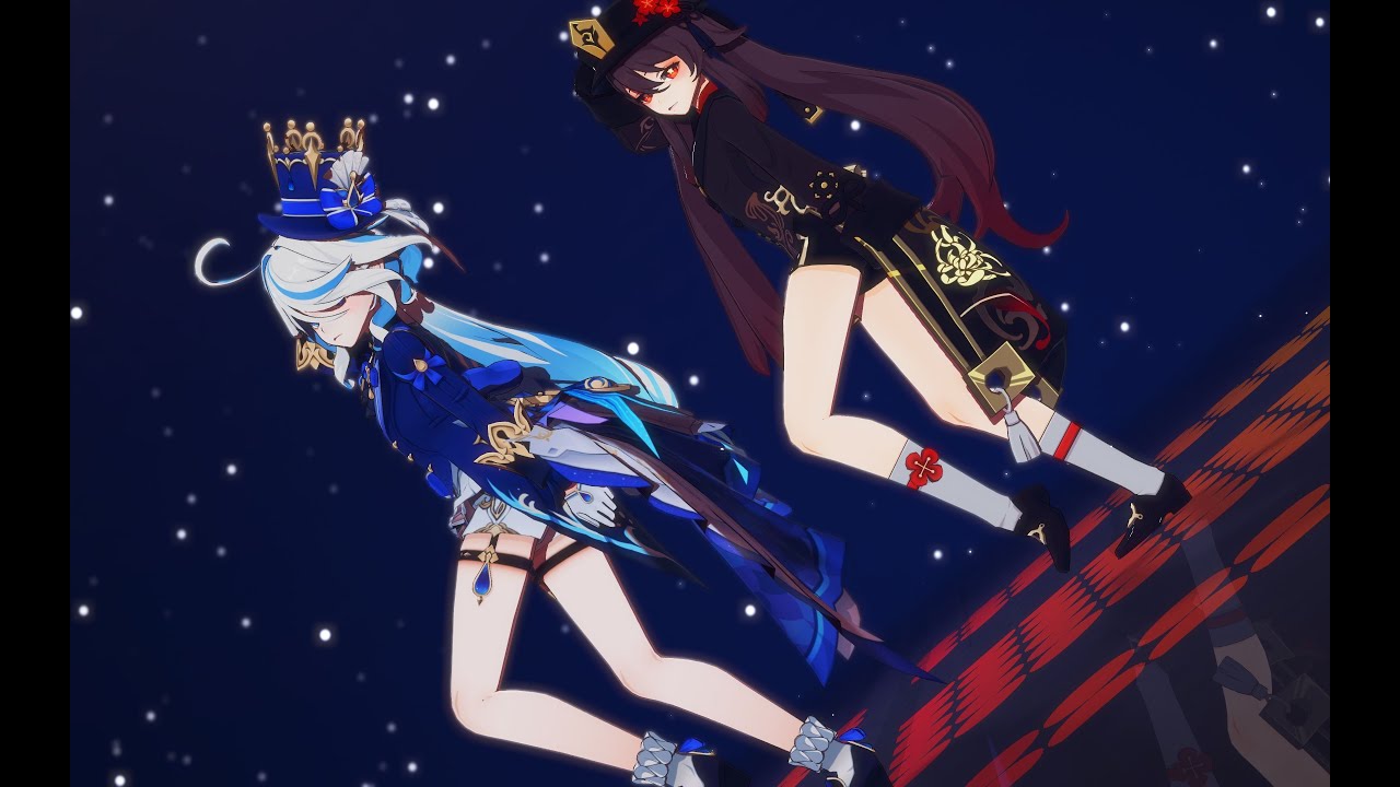 【Genshin Impact MMD／4K／60FPS】Hu Tao & Furina【Chocolate Cream】