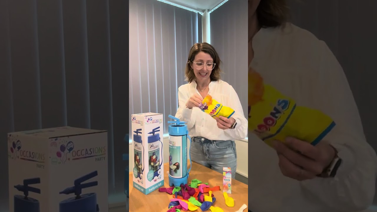 How to inflate helium balloons with the Occasions Disposable Helium Tank