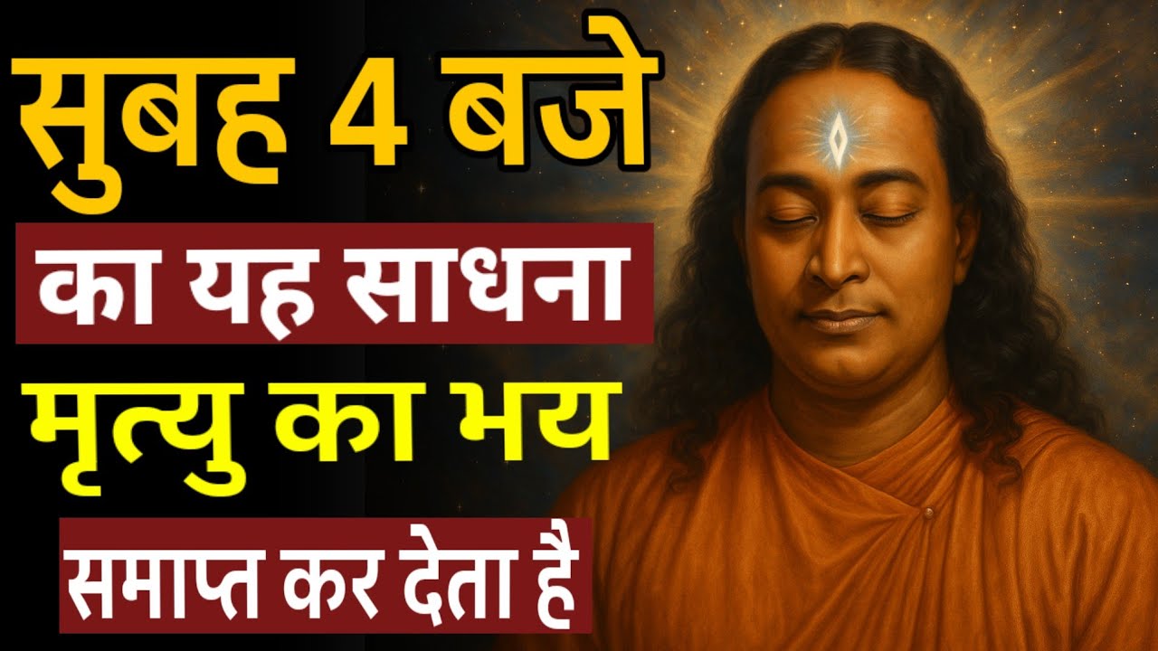 सुबह 4 बजे किया गया यह साधना मृत्यु का भय समाप्त कर देता है। #dhyansadhana #yogananda 