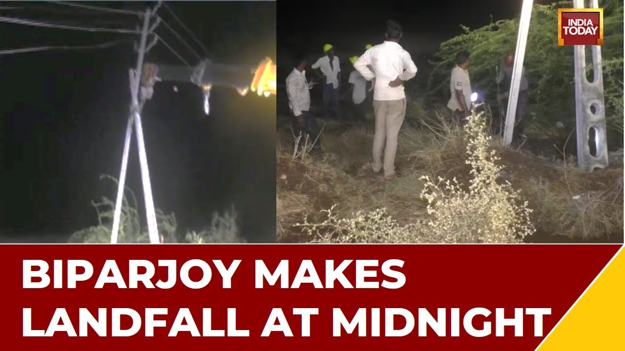 Trees Uprooted, Property Damaged Amid Strong Winds Of Cyclone Biparjoy, Makes Landfall In Gujarat