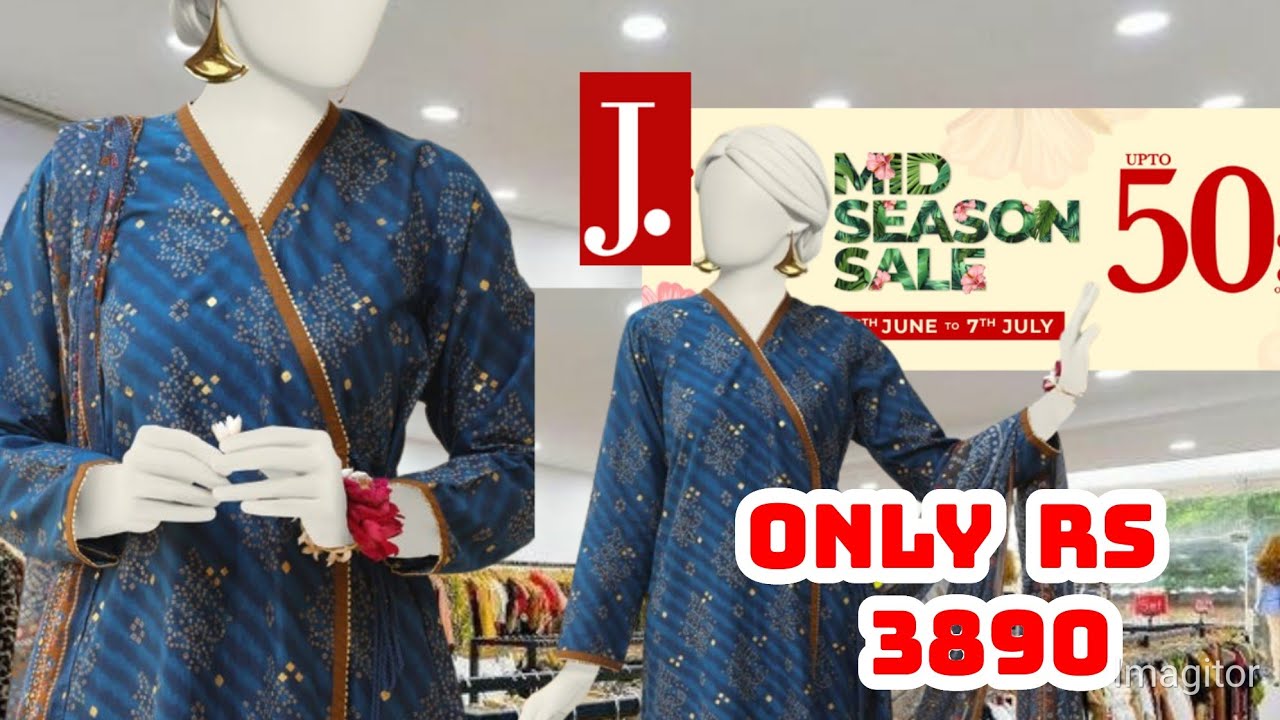 J. Junaid Jamshed Summer Sale 2024 | Junaid Jamshed Sale Collection June 29, 2024