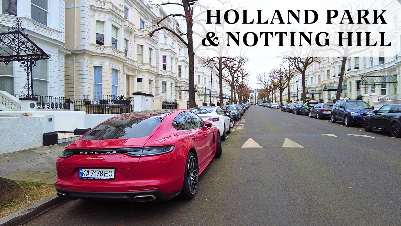 The Most Expensive Streets of Holland Park & Notting Hill, London W11, Walking Tour | 4K HDR