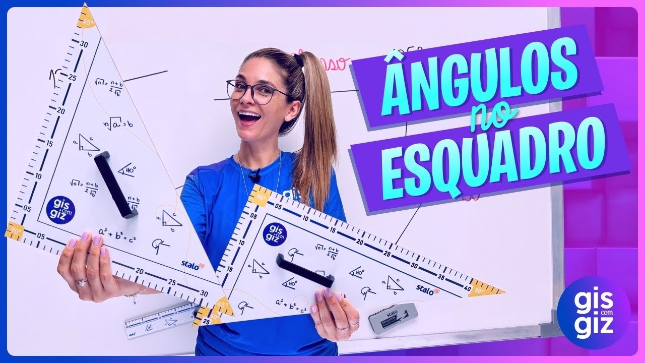 ÂNGULOS NO ESQUADRO - CONSTRUÇÃO DE ÂNGULOS