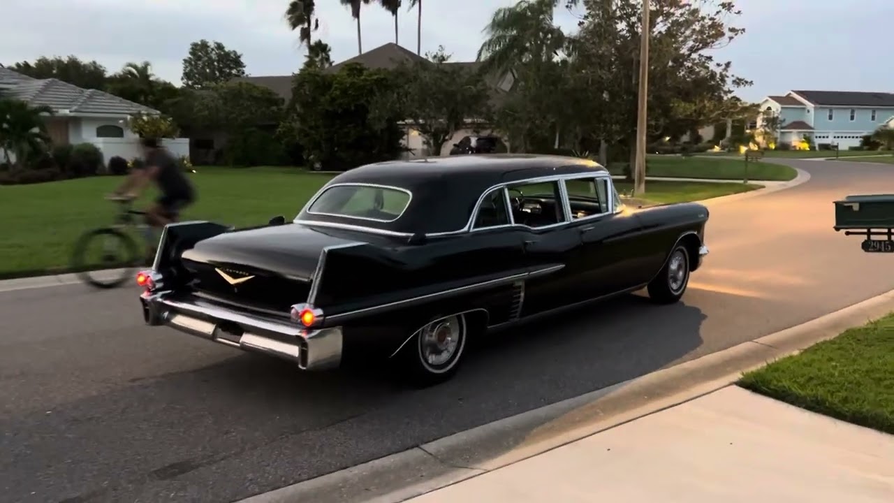 1957 Cadillac Series 75 Fleetwood Limousine  Driving around II