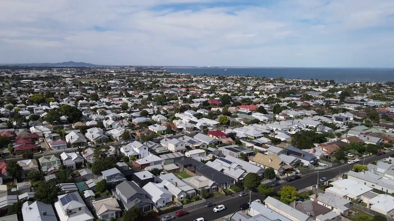 Geelong Victoria Drone View 4K Video
