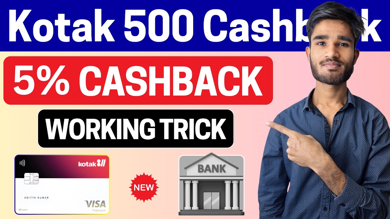 Kotak Super Debit Crad 5% Cashback Trick 🔥 | Kotak 811 Super Debit Card Cashback Trick 🔥