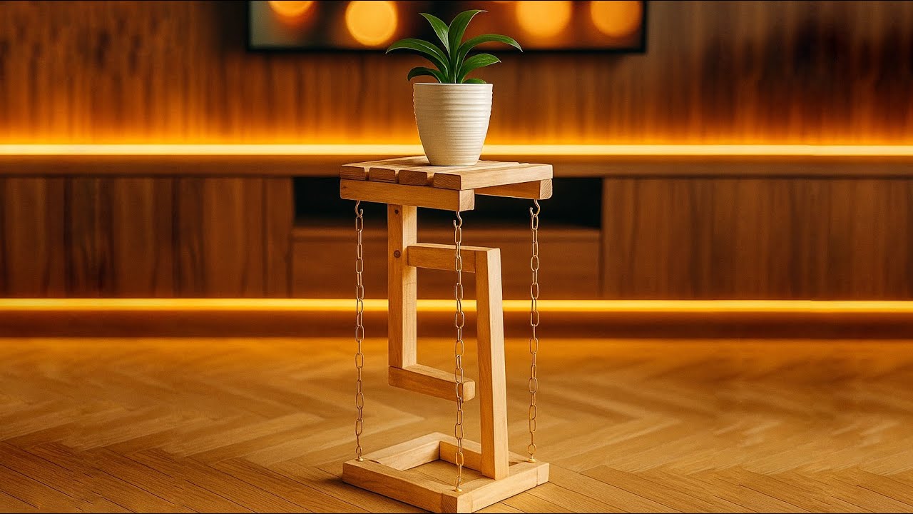 DIY Floating Wooden Table | Easy Build with Minimal Tools | Perfect for Beginners & Woodworkers!