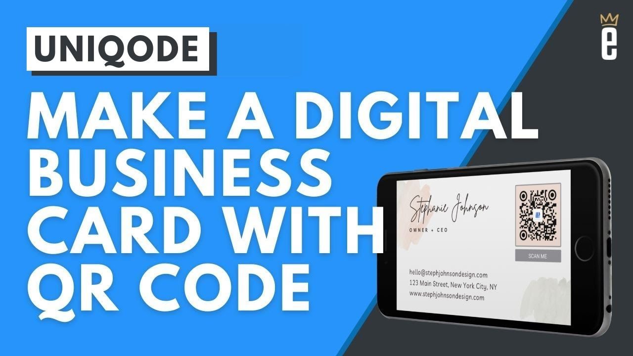 How to Design a QR Code Business Card with Uniqode and Canva