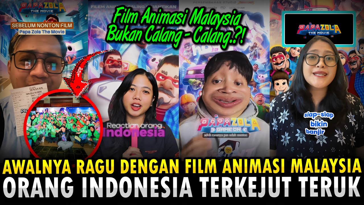 GILA‼️MALAYSIA Bukan Biasa - Biasa⁈ Banjir Air Mata INDONESIA, Animasi PAPA ZOLA THE MOVIE Mendonia‼