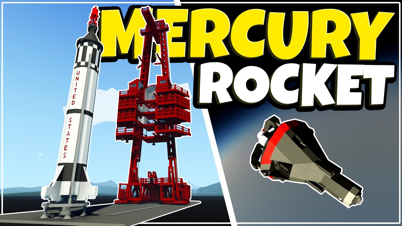 AWESOME MERCURY ROCKET LAUNCH In Stormworks SPACE DLC!