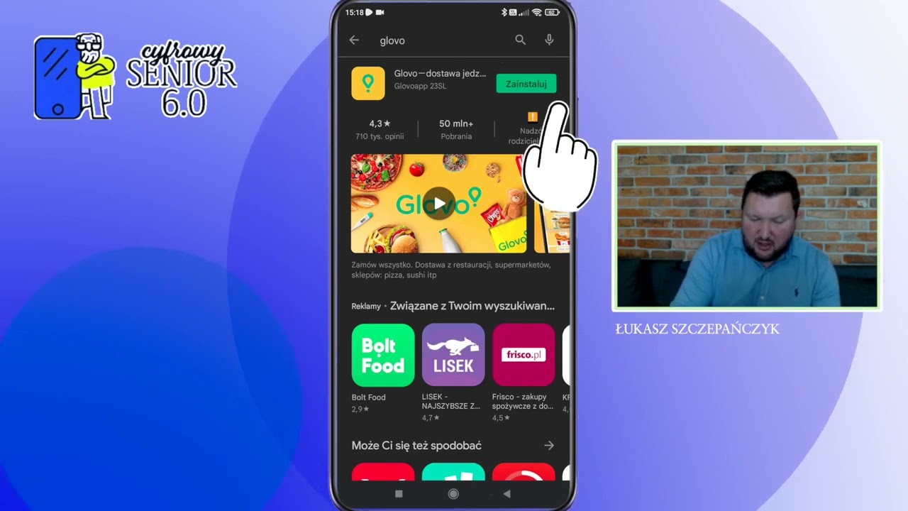 Sklep Play  cz.1 - instalowanie, odinstalowywanie i aktualizowanie aplikacji. Poradnik dla Seniora.