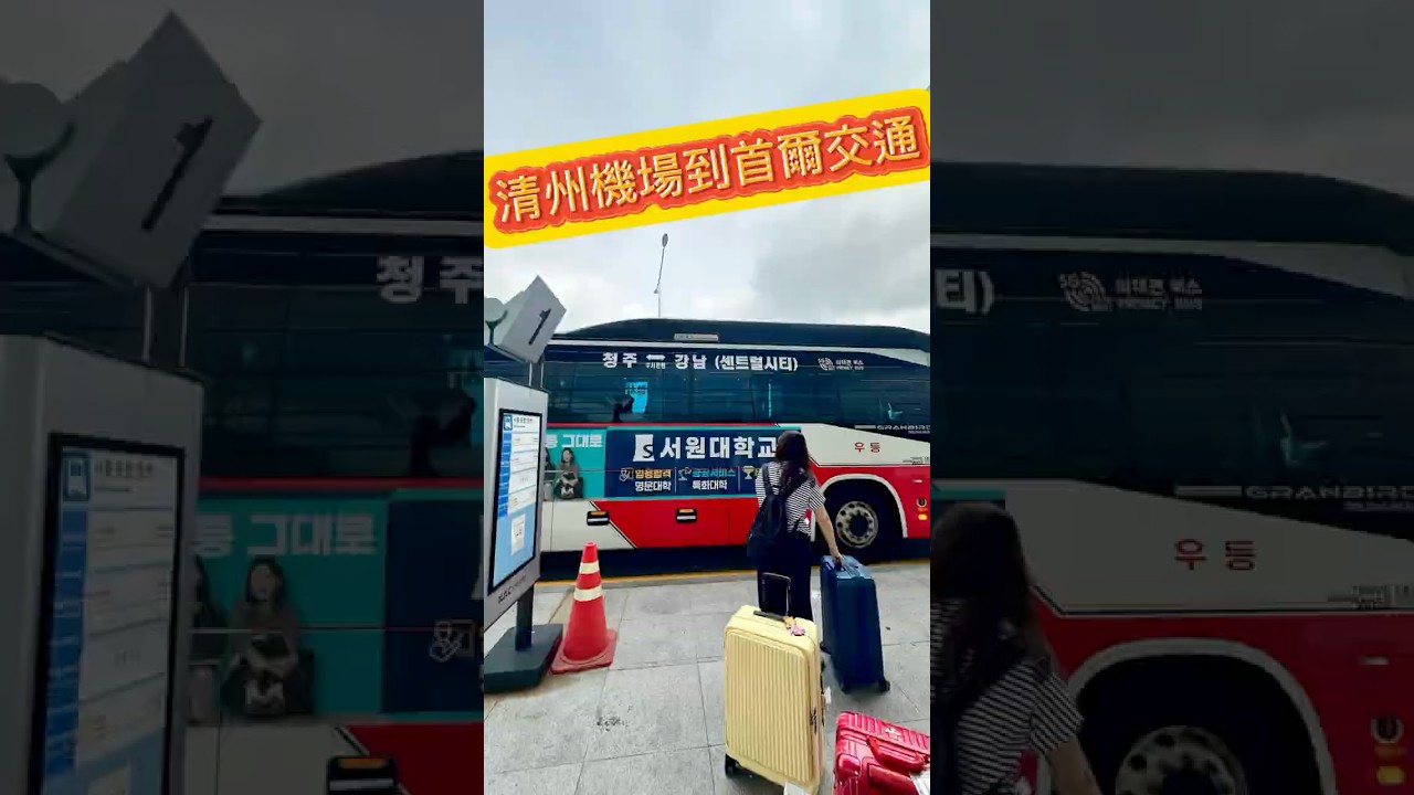清州機場到首爾巴士怎麼搭？2分鐘快速看懂！#清州#交通#韓國#機場#巴士