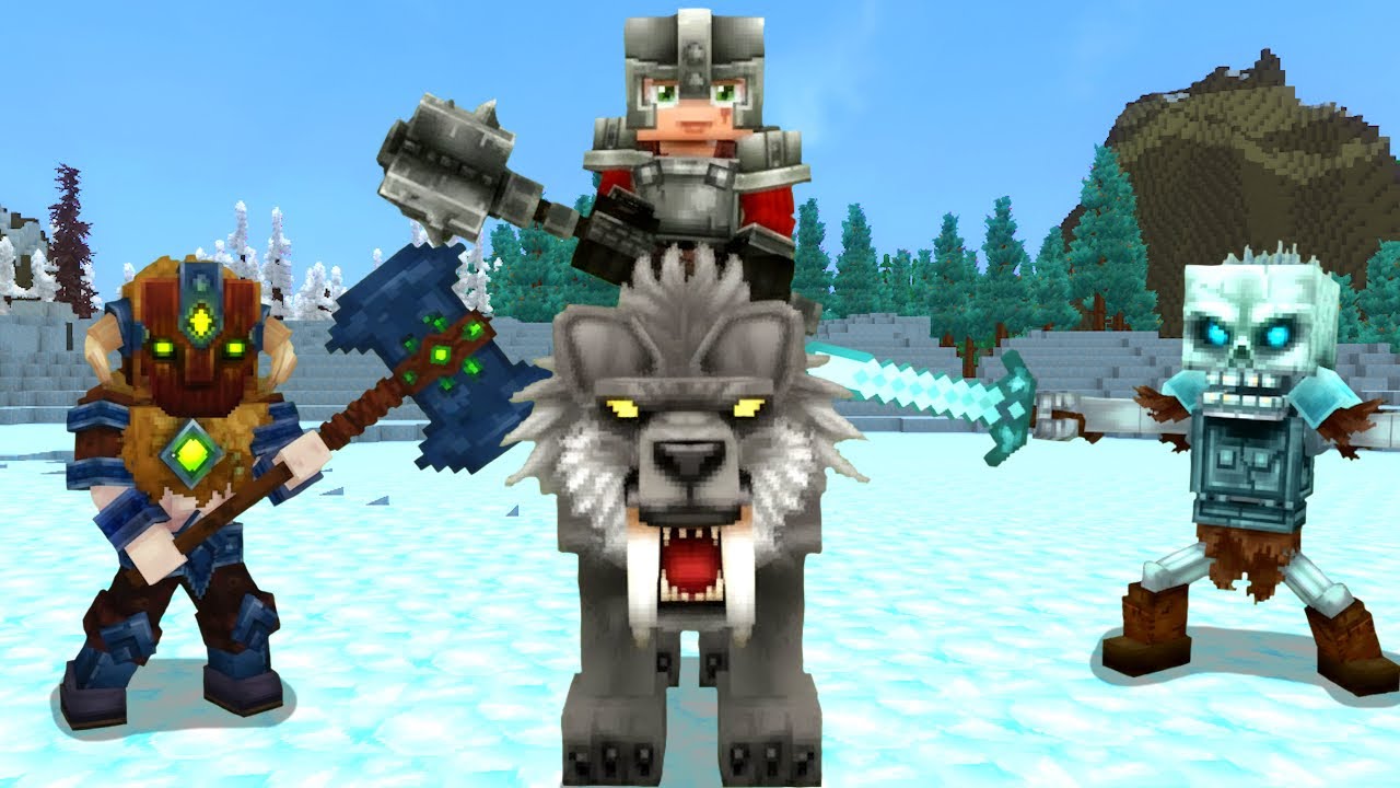 Играю с модами и исследую зимний биом в Hytale.