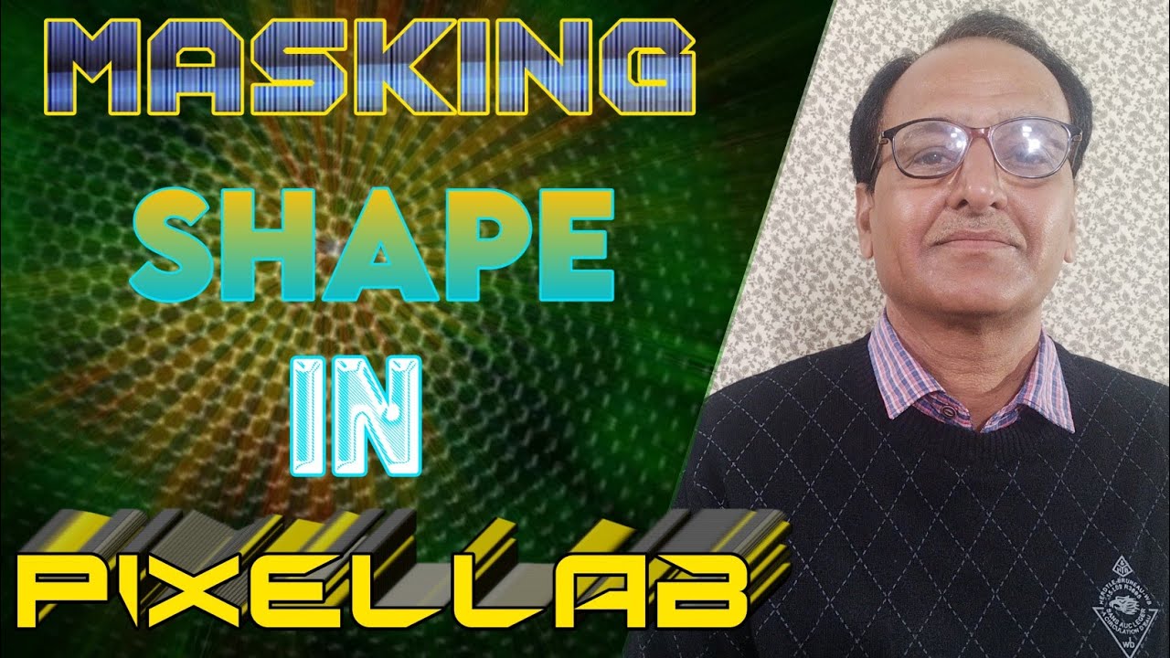 How to Use Mask Tool On Shape in Pixellab | Design Channel Logo Using Mask Tool