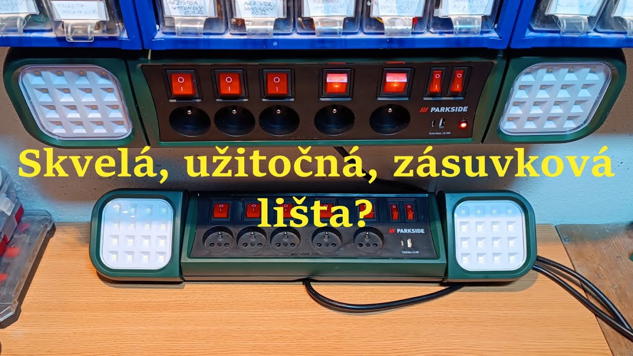 PARKSIDE PASD 3680 A1  Zásuvková LED lišta? Skvelá a užitočná zásuvková lišta?