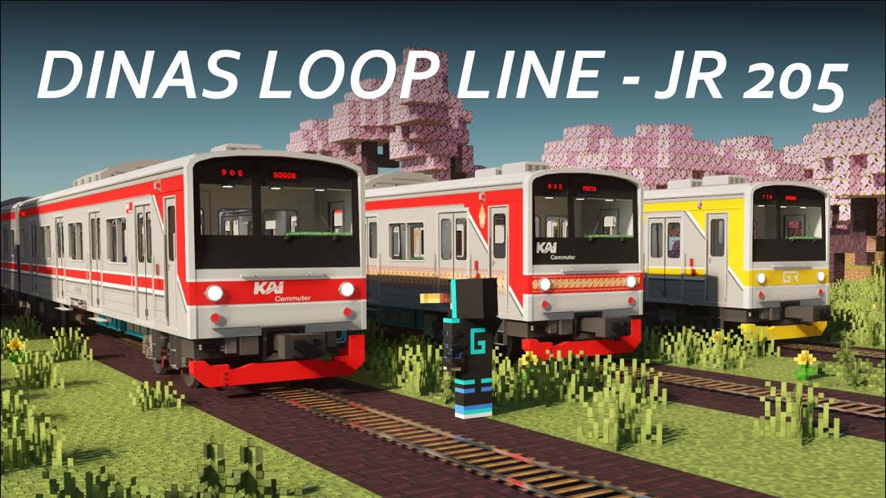 Minecraft で電車を運転して JR205 の運転士になろう
