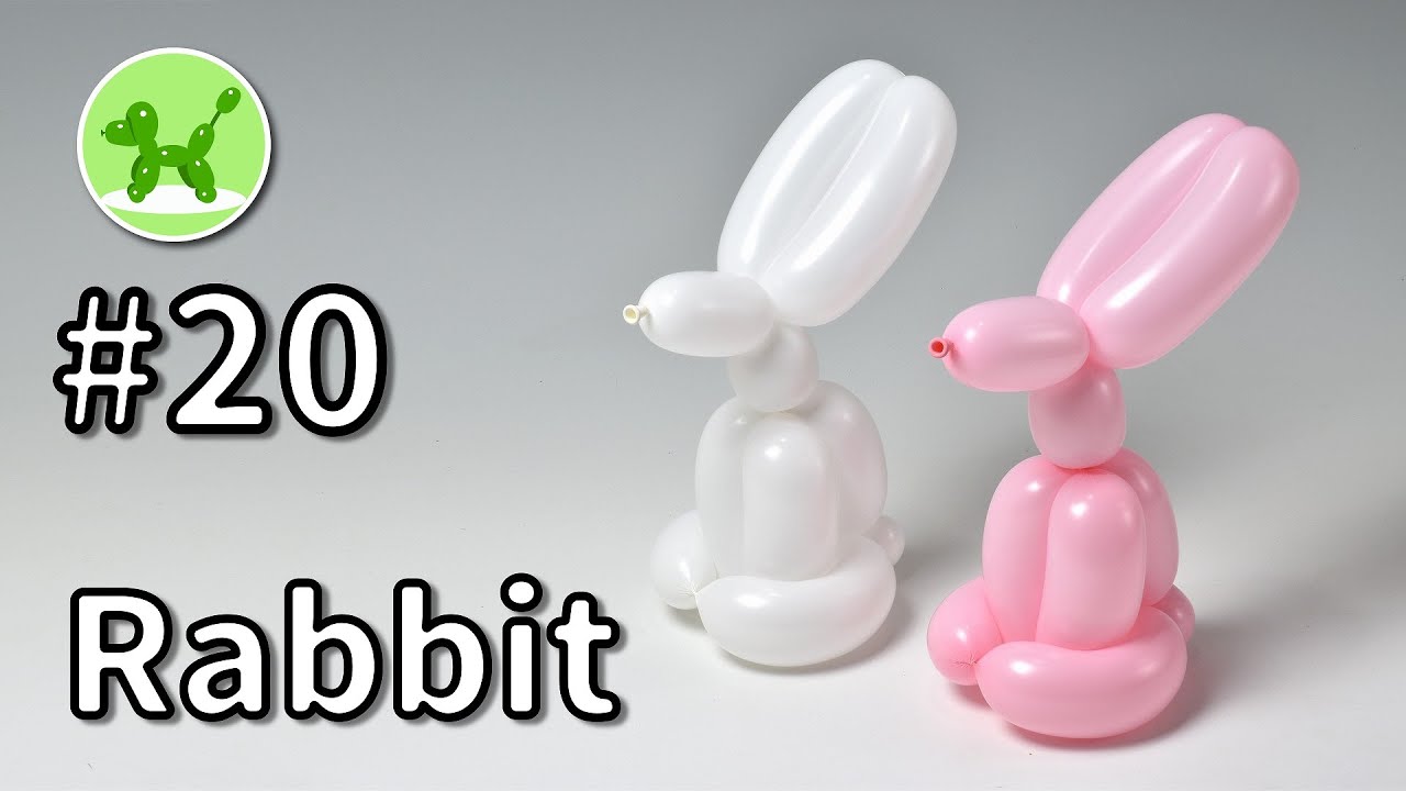 Rabbit - Balloon Animals for Beginners #20 / バルーンアートの基本 #20 (ウサギ)