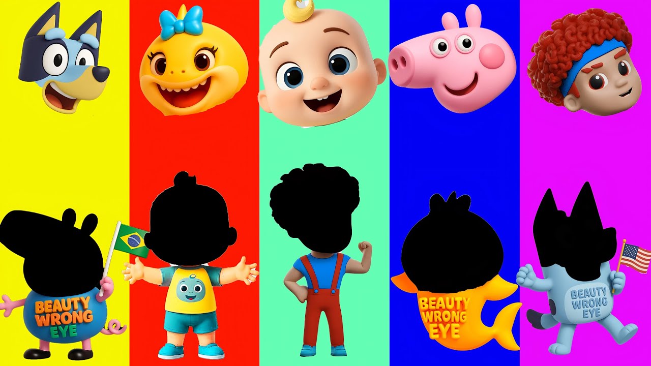 Wrong eyes 👀 NEW EPISODES/ Sheriff Labrador x Rocky & BabyBoss Puzzle Wrong HeadsEYE PUZZLE WORLD