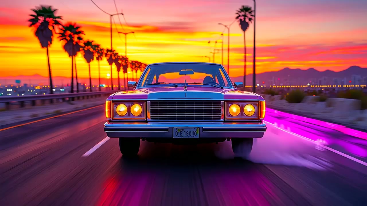 Midnight Drive 🚗   1 Hour of 80s Synthwave Vibes   LIVE   24/7