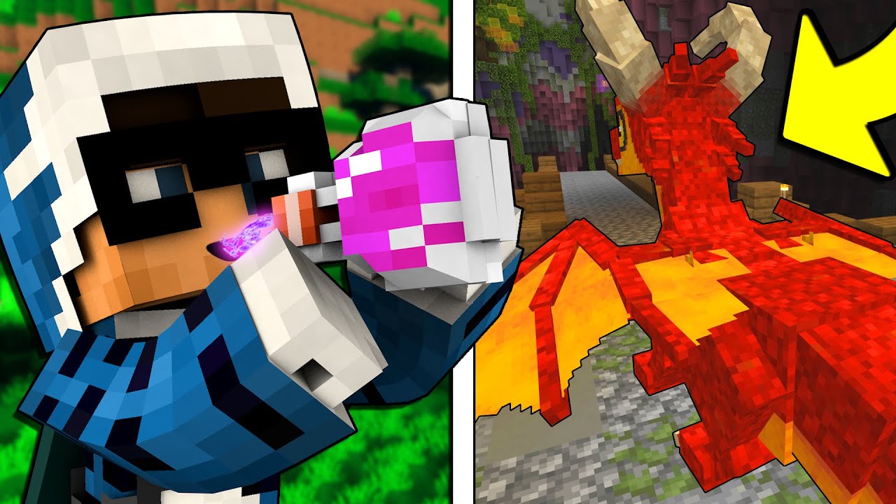 MI TRASFORMO IN UN DRAGO SU MINECRAFT ITA