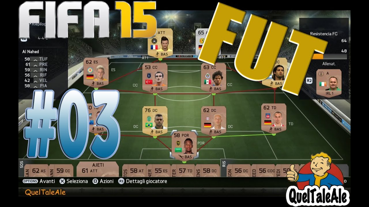 Fifa 15 Ultimate Team - Gameplay ITA - FUT Ps4 #03 - Nuovi giocatori e sportiveggianza in campo