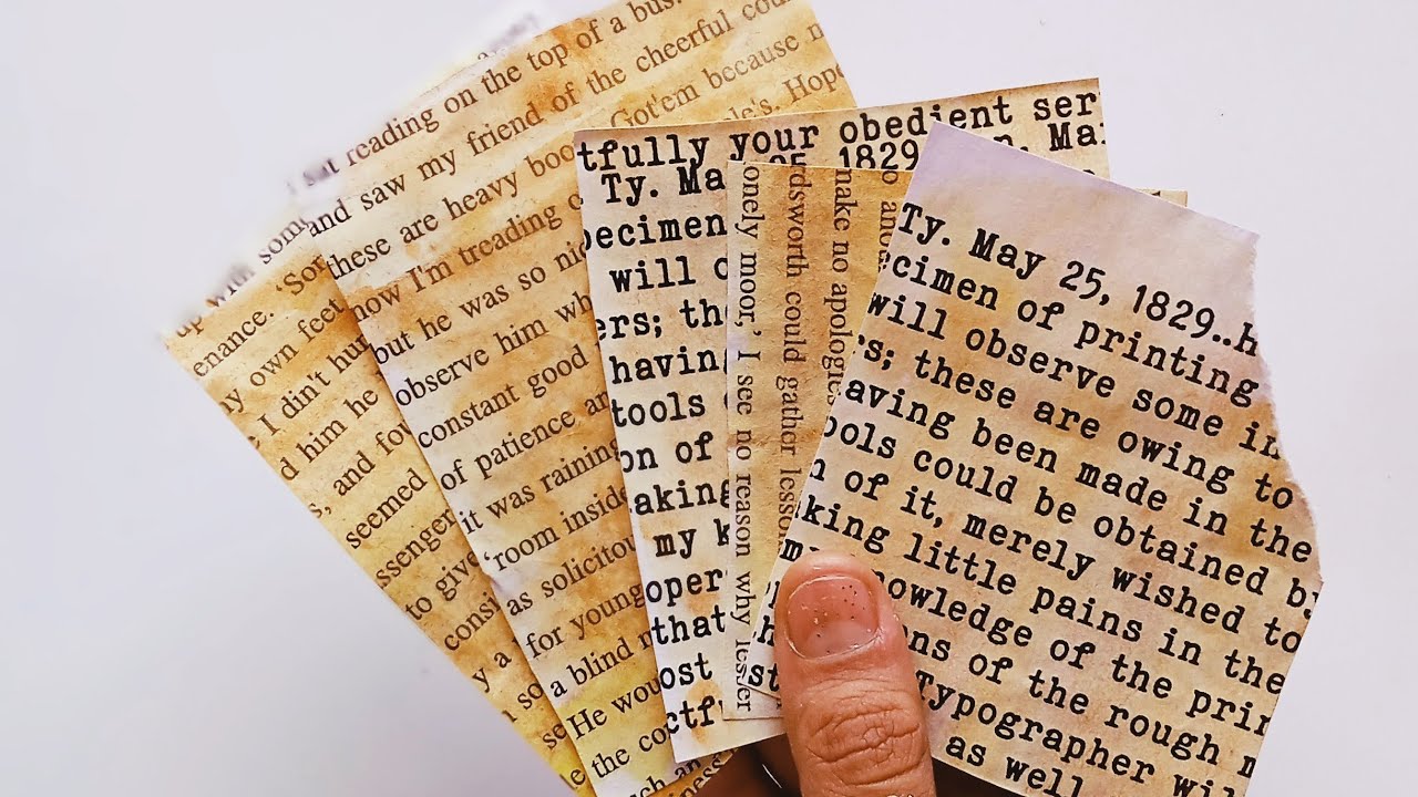 how to make vintage paper | #vintage #paper #vintagepaper #diy