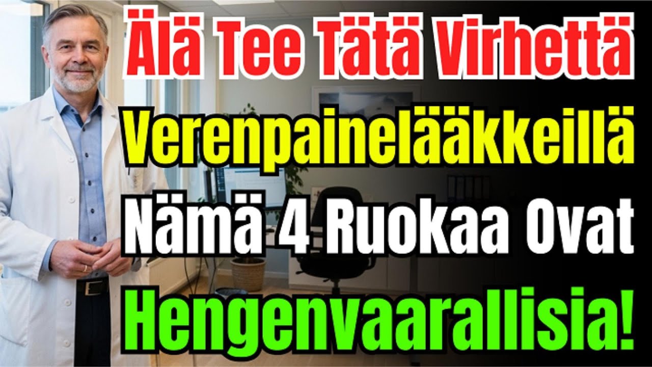 Varoitus! Jos Käytät Verenpainelääkkeitä, Älä Koskaan Syö Näitä 4 Ruokaa – Voi Olla Vaarallista.