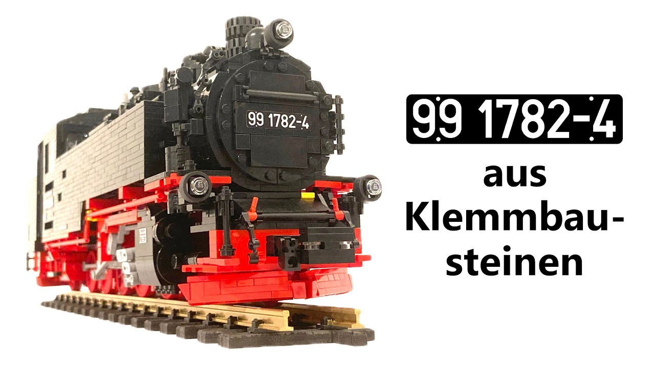 LEGO® MOC: Lokomotive 99 1782-4 der RüBB in 1:22,5 (Spur IIe)