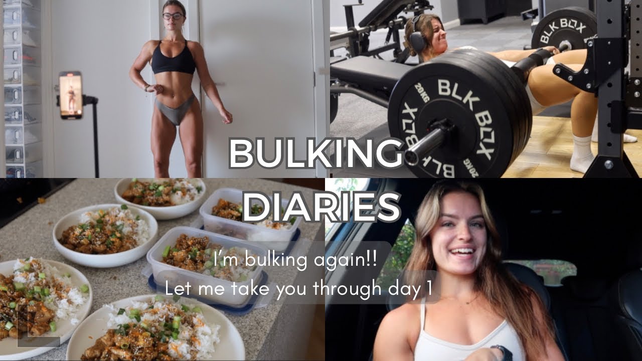 BULKING DIARIES EP1 | I’m bulking again!! Updating you on what I’m doing & my goals
