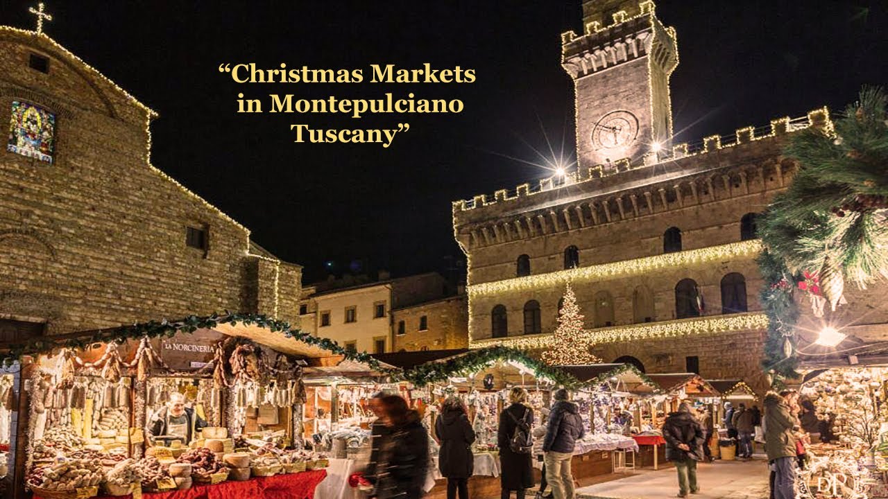Christmas Markets in Montepulciano, Tuscany. Mercatino di Natale.