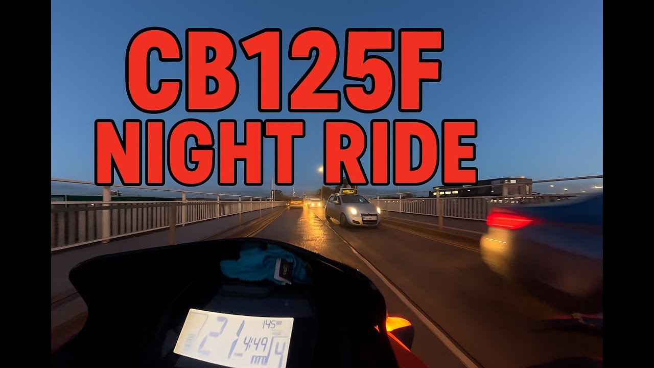CB125F Night Ride 🌙 | DJI Action 4 & Osmo 360 Low Light Test