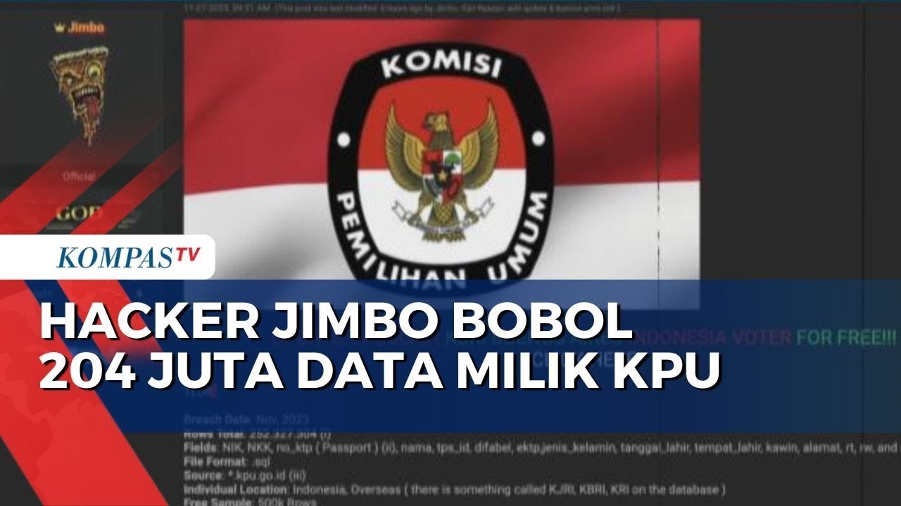 Ini Tampilan Laman Hacker Jimbo yang Bobol Data Pemilih Milik KPU