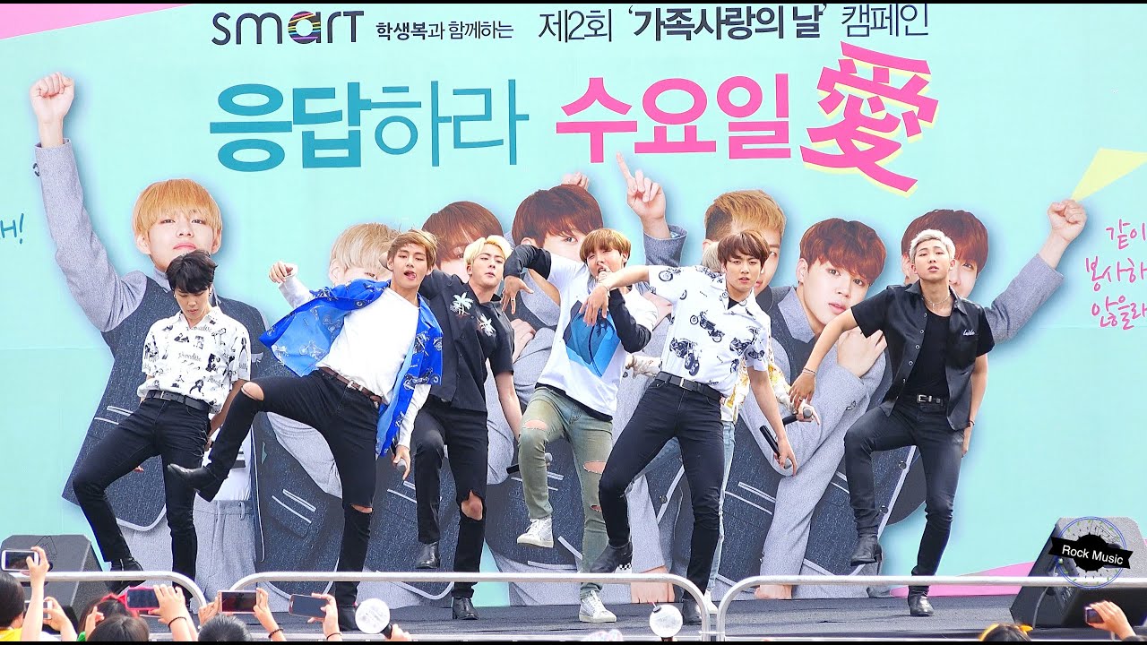 방탄소년단 BTS[4K직캠] 불타오르네 FIRE@20160604 Rock Music