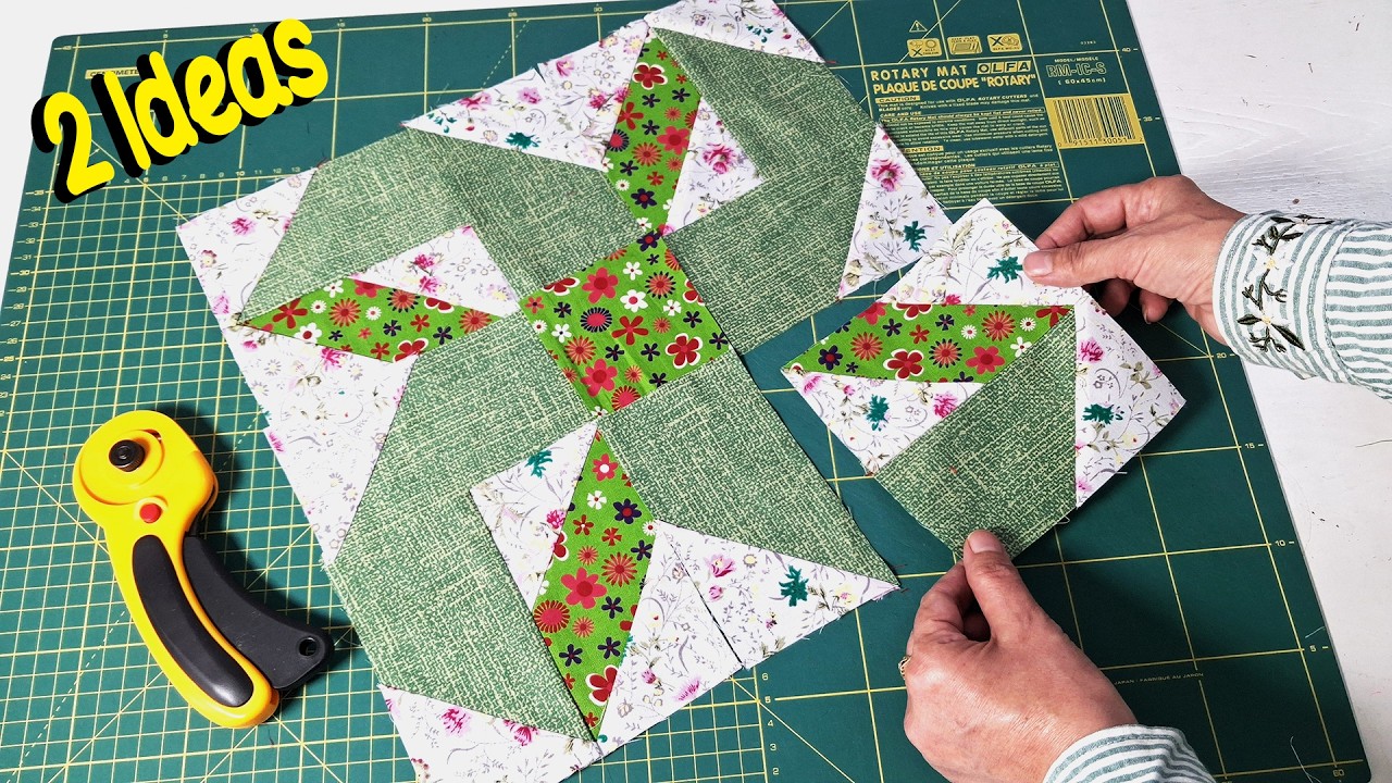 💛Amazing Patchwork Layout From Scrap Fabric | Easy Sewing