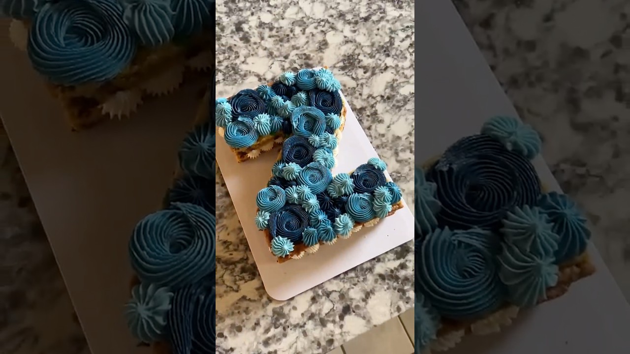 Letter Z cookie cake asmr #asmr #baking #cookiecake #cakedecorating #bakingasmr #baking #numbercake
