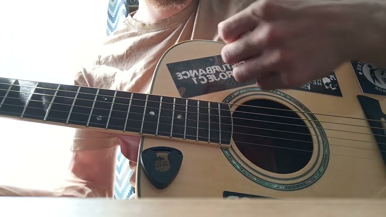 Death In June - Little Black Angel (Strumming method/ Гитарный бой)