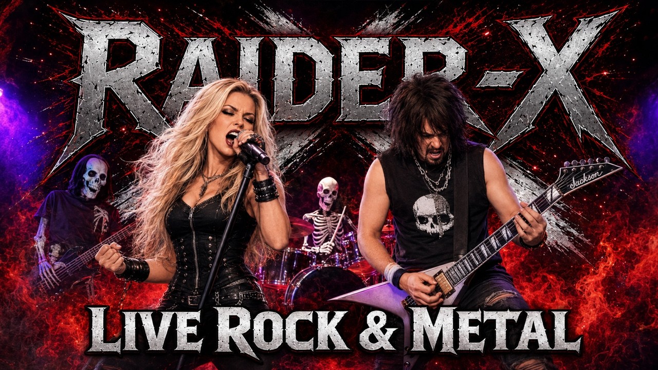 🔥LIVE METAL SHOW | RAIDER-X🎸Female Vocals + Shredding Guitar | Ozzy &bull; Metallica &bull; Megadeth &bull; Pantera
