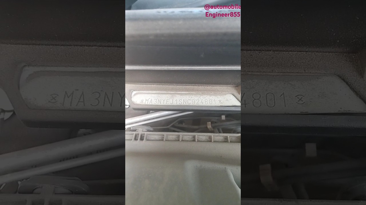 Brezza 2022 chassis number location #automobile #chassisnumberlocation