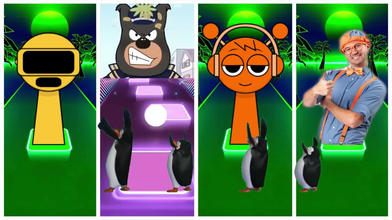 SPRUNKI INCREDIBOX🆚SHERIFF LABRADOR 🆚ROBOT SPRUNKI 🆚BLIPPI COFFIN DANCE EDM RUSH