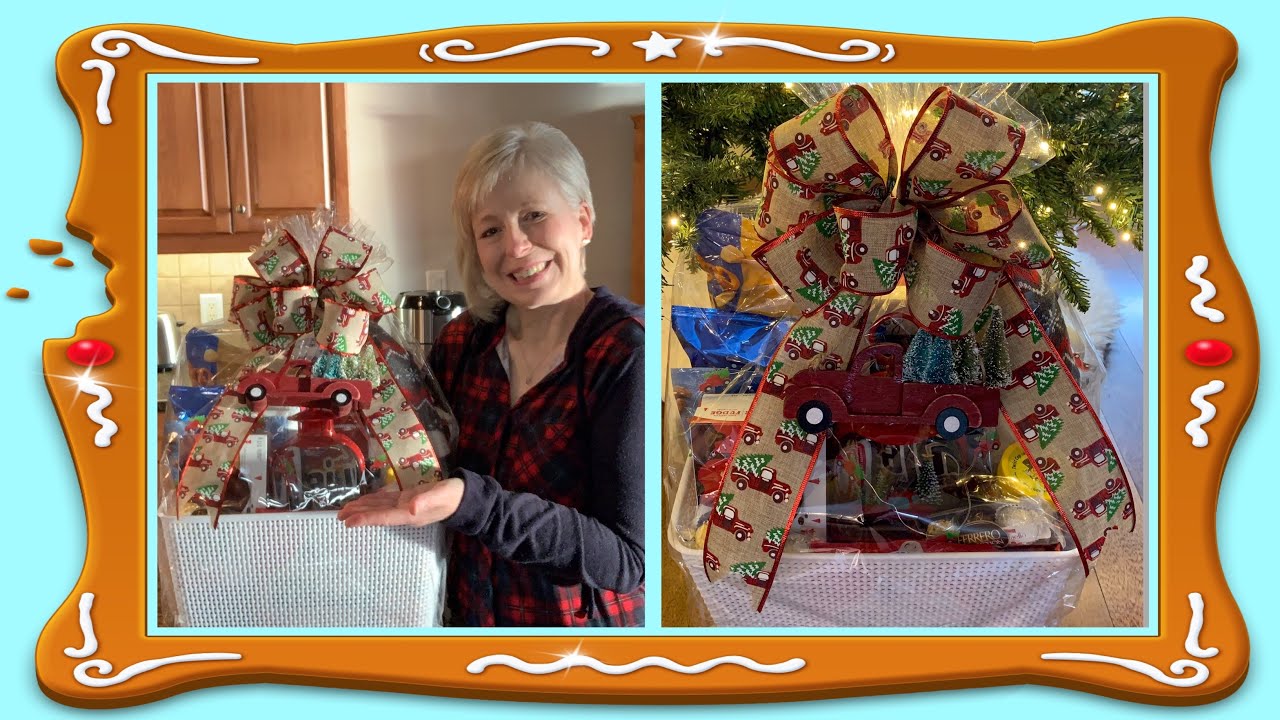 Beautiful Red Truck Themed Christmas Gift Basket! 🚗🚗🚗🎄🎄🎄You Won’t Believe What’s Inside! 😳