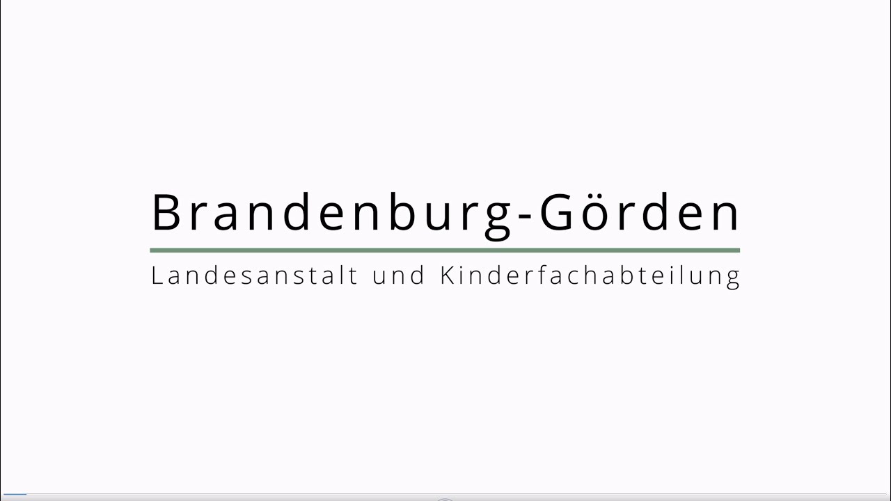 BRANDENBURG-GÖRDEN - Landesanstalt und Kinderfachabteilung