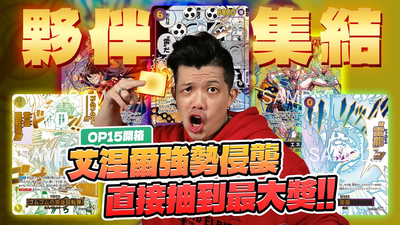 【卡牌開整箱】OP15新彈整箱開！最大獎真的出現了…ONE PIECE CARD GAME